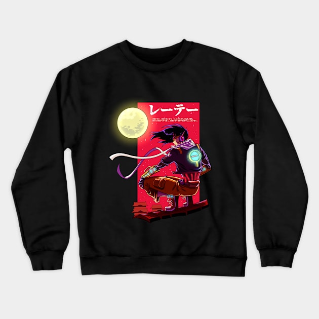 Cyberpunk Anime Sensei - Lethe Crewneck Sweatshirt by The Scribble Media